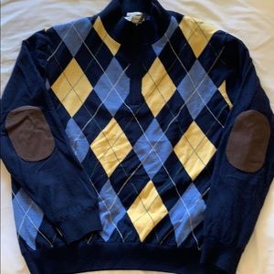 Fairway & Green men’s argyle 1/4 zip sweater
